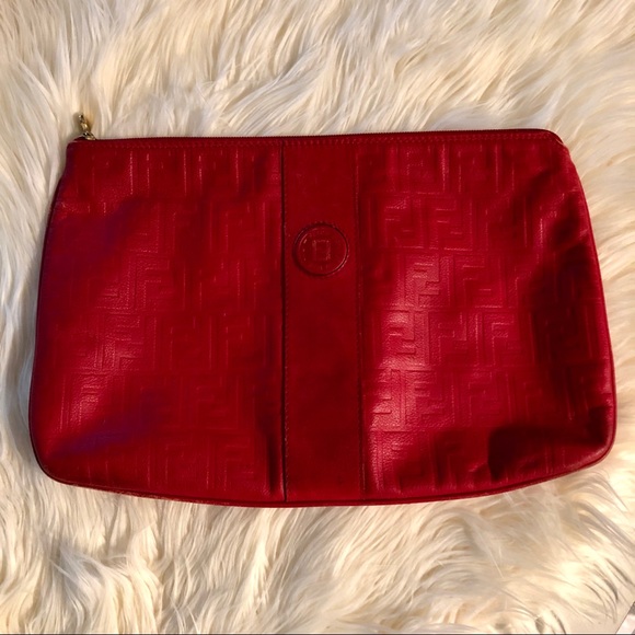 Fendi Handbags - RARE VTG 1970’s Fendi SAS in red